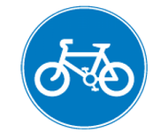 Compulsory bicycle only passageway