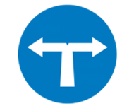 Compulsory direction (left or right)