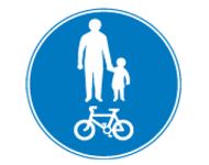 Compulsory pedestrian and bicycle only passageway