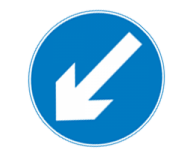 Passageway left sign