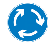 Roundabout (give way to traffic from the immediate right)