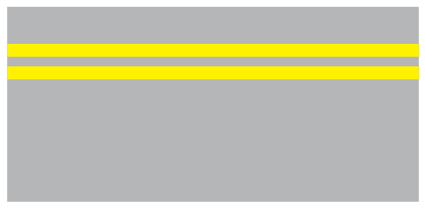 Double continuous yellow line - No stop - No parking