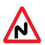 Double bend first to right