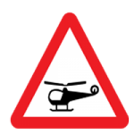 Low­flying helicopter or sudden helicopter noise